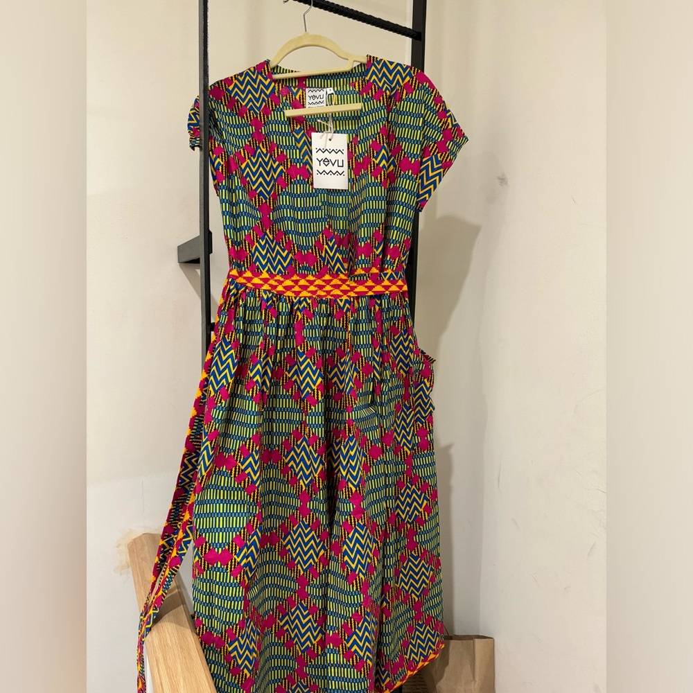 Wrap Dress - Pink Diamonds - S